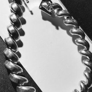 Sterling Silver Link Bracelet, One of a king, Soli